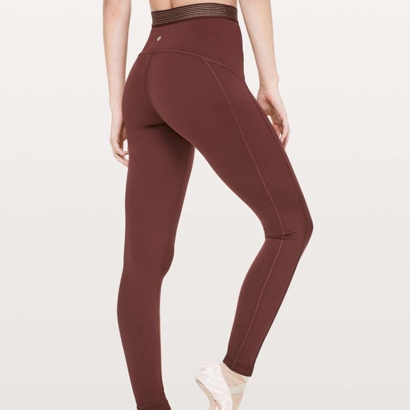 lululemon athletica Pants - Lululemon Principal Dancer golden lining tights 25”